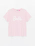LC Waikiki Crew Neck Barbie Printed Short Sleeve Women's T-Shirt